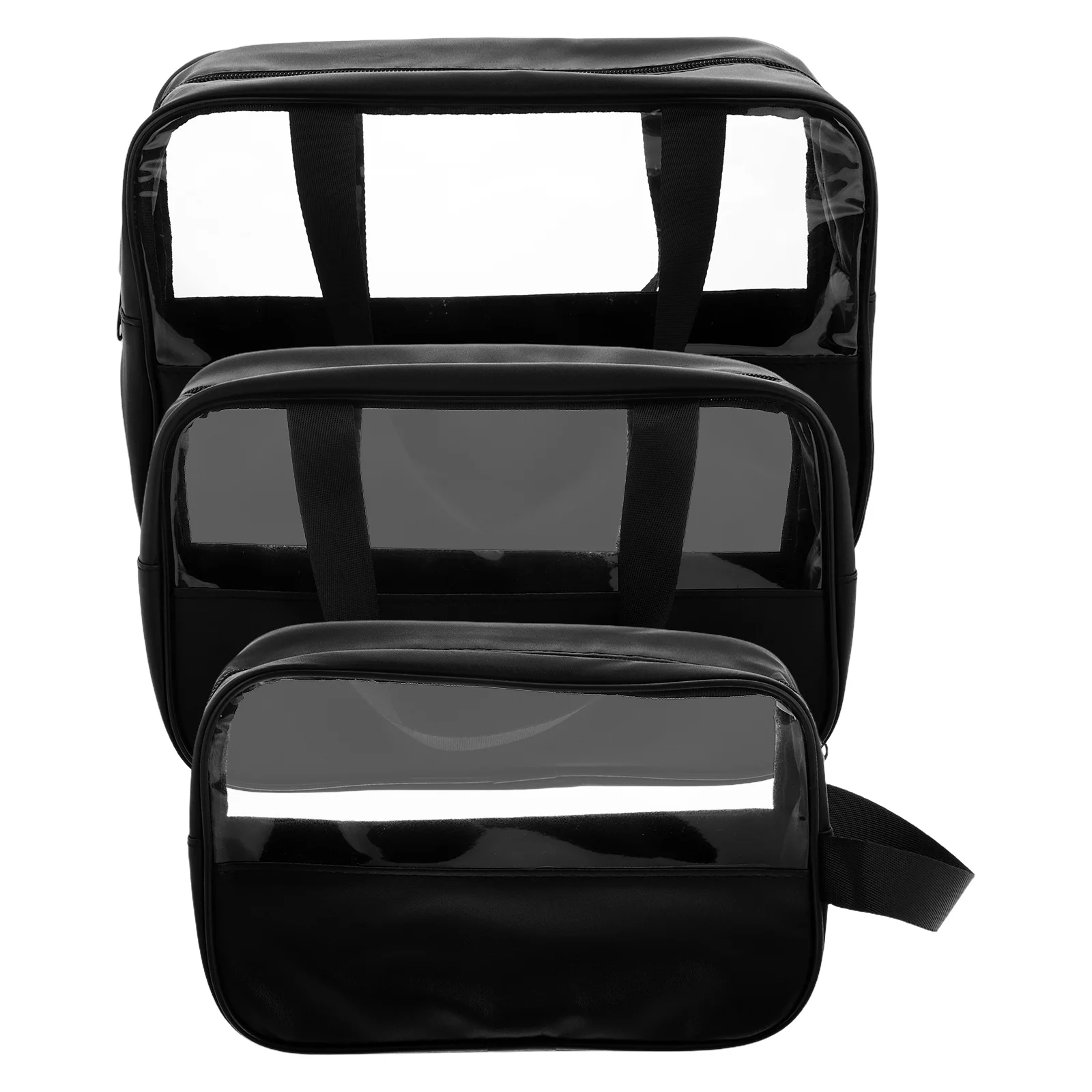 3 Pcs Travel Makeup Bag Transparent Set Clear Toiletry Bags for Traveling Women Black Organizer
3 Pcs Travel Makeup Bag Transparent Set Clear Toiletry Bags for Traveling Women Black Organizer