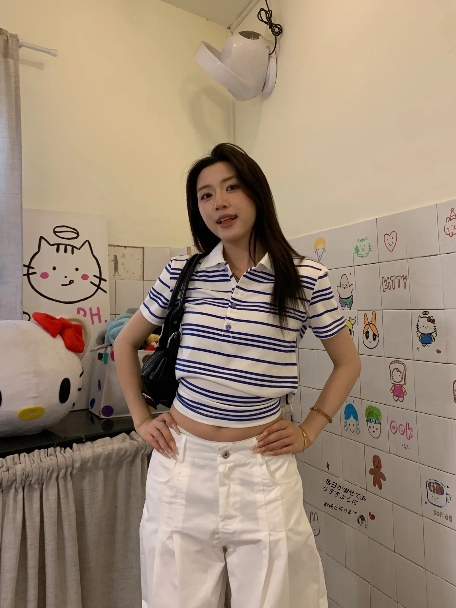 Blue Striped Neck Short Sleeve T-Shirt Women's Summer Slim Fit Waist Cinching Top Cotton Polyester Blend Cleanfit Style
Blue Striped Neck Short Sleeve T-Shirt Women's Summer Slim Fit Waist Cinching Top Cotton Polyester Blend Cleanfit Style