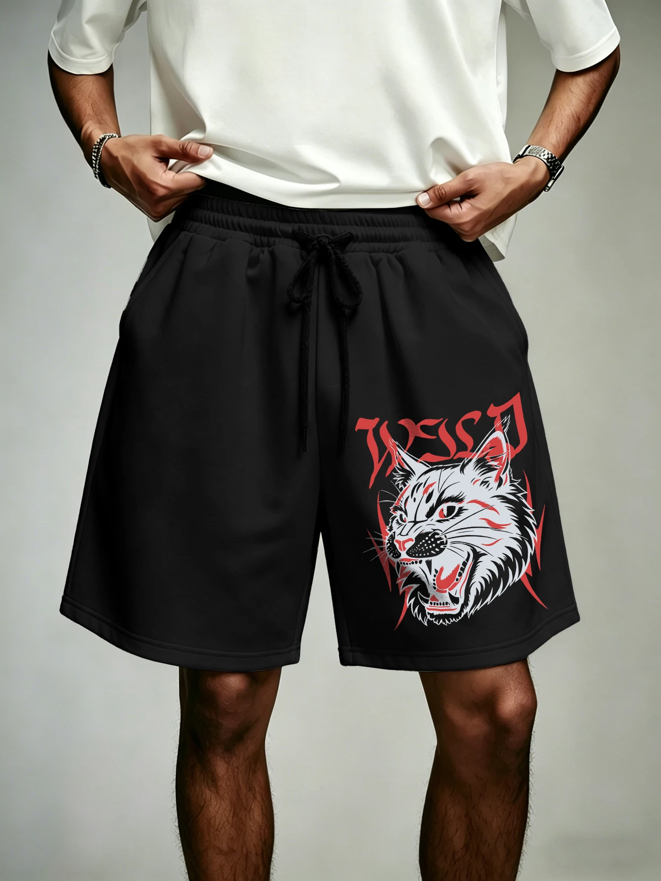 Men's Oversized Streetwear Shorts Brand Wild Cat Head Gothic Print Polyester Casual Shorts S-2XL All Size 1Pc
Men's Oversized Streetwear Shorts Brand Wild Cat Head Gothic Print Polyester Casual Shorts S-2XL All Size 1Pc