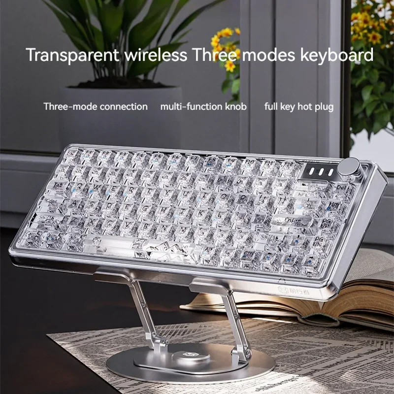 Eweadn V82 Transparent Mechanical Keyboard And Mouse Set Wireless Bluetooth Three-mode Girl Office Game High Value Keyboard
Eweadn V82 Transparent Mechanical Keyboard And Mouse Set Wireless Bluetooth Three-mode Girl Office Game High Value Keyboard