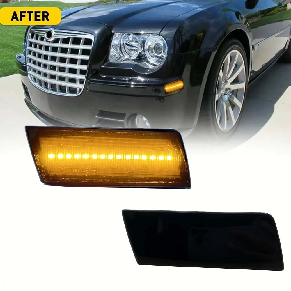 2PCS LED Side Marker Light Amber Front Bumper Turn Signal Light 2005 2006 2007-2010 For Chrysler 300 Car Accessories LED Lights
2PCS LED Side Marker Light Amber Front Bumper Turn Signal Light 2005 2006 2007-2010 For Chrysler 300 Car Accessories LED Lights