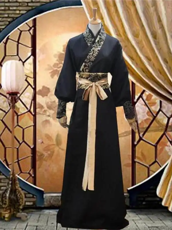 Chinese Hanfu Dress Man Taditional Han Clothing Vintage Ethnic Style Fashion Cloth Elegant Streetwear Male Kimono Robe Dress
Chinese Hanfu Dress Man Taditional Han Clothing Vintage Ethnic Style Fashion Cloth Elegant Streetwear Male Kimono Robe Dress