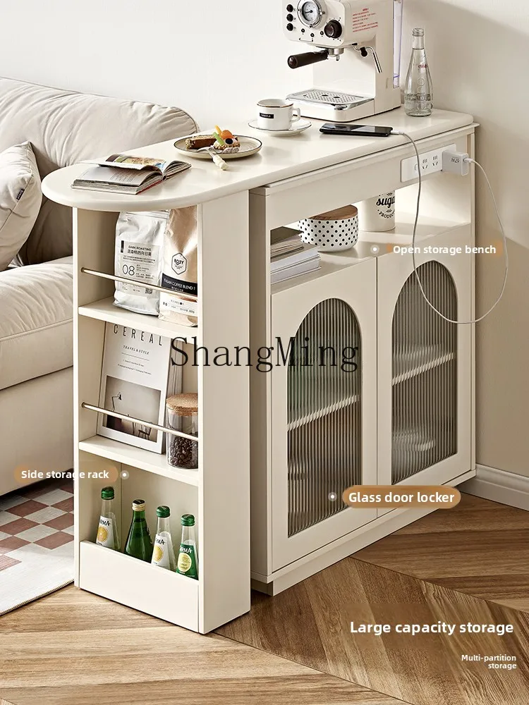 LXY Multifunctional Edge Cabinet Cream Wind Living Room Storage Rotatable Retractable Tea Cabinet
LXY Multifunctional Edge Cabinet Cream Wind Living Room Storage Rotatable Retractable Tea Cabinet