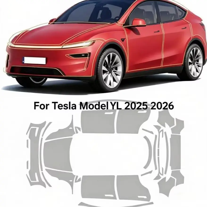 For Tesla Model YL 2025 2026 8.5Mil TPU Bumper Hood Scratch-Resistant Self-Healing Paint Protection Film Invisible Pre-cut PPF
For Tesla Model YL 2025 2026 8.5Mil TPU Bumper Hood Scratch-Resistant Self-Healing Paint Protection Film Invisible Pre-cut PPF