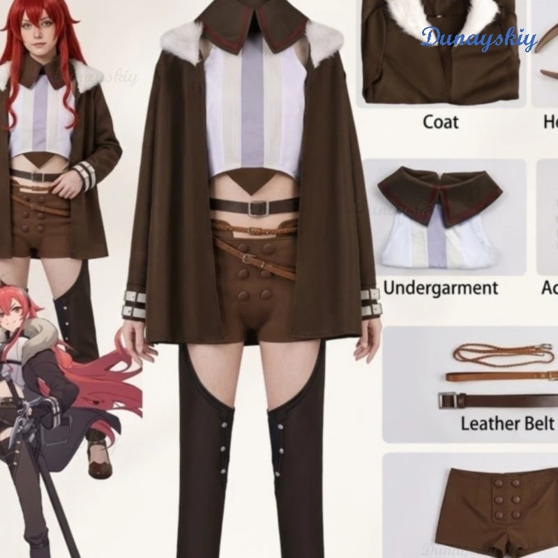 Mushoku Full Set Of Alice Cosplay Costume From Anime For Tensei Comic Con Role Playing With Accessories
Mushoku Full Set Of Alice Cosplay Costume From Anime For Tensei Comic Con Role Playing With Accessories