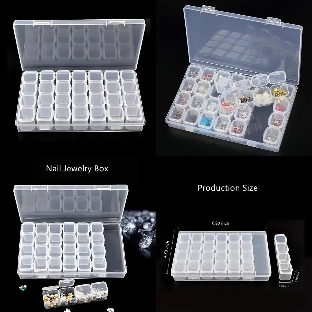 Durable Detachable Plastic Storage Box with 28 Grids for Nail Accessories Organization and Fall Resistance, Nail Enhancement Too
Durable Detachable Plastic Storage Box with 28 Grids for Nail Accessories Organization and Fall Resistance, Nail Enhancement Too