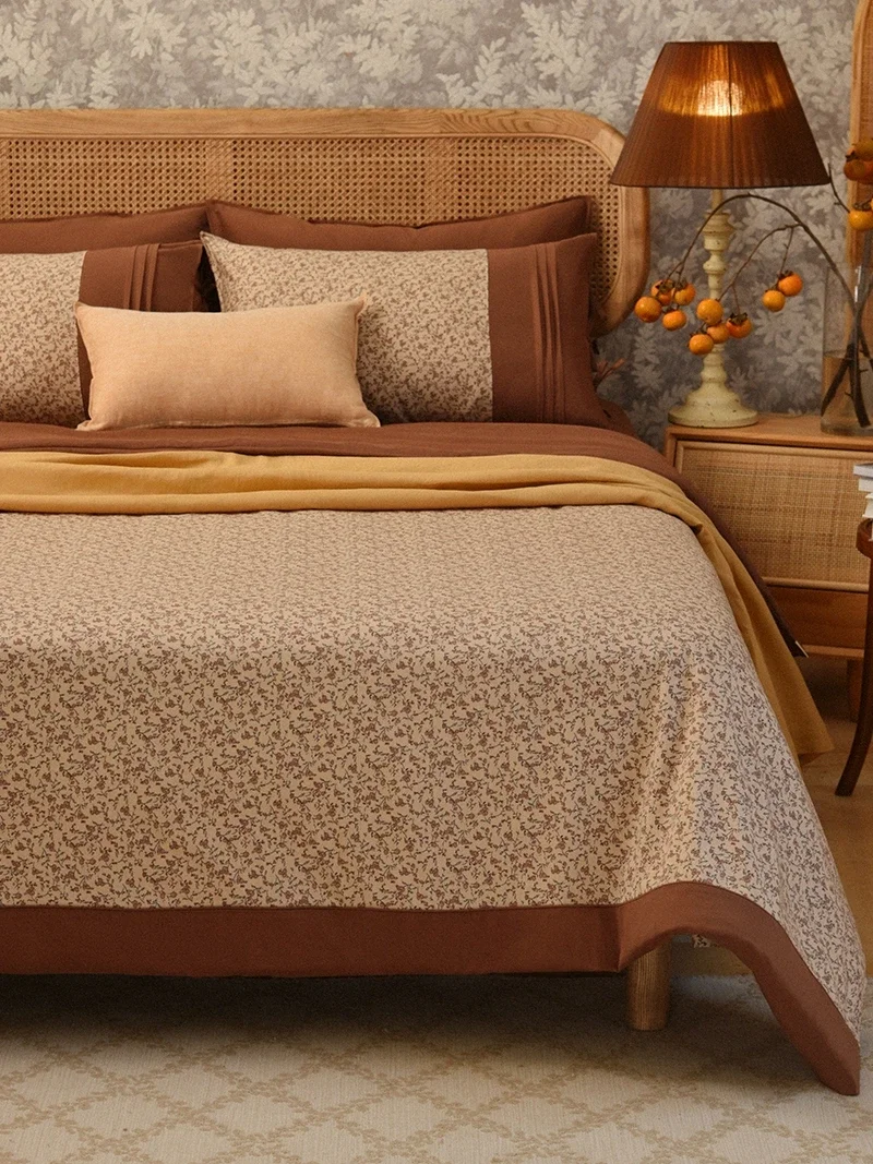 Cotton pure cotton sheets, quilt covers, pillow covers, bedding, high-end sense
Cotton pure cotton sheets, quilt covers, pillow covers, bedding, high-end sense