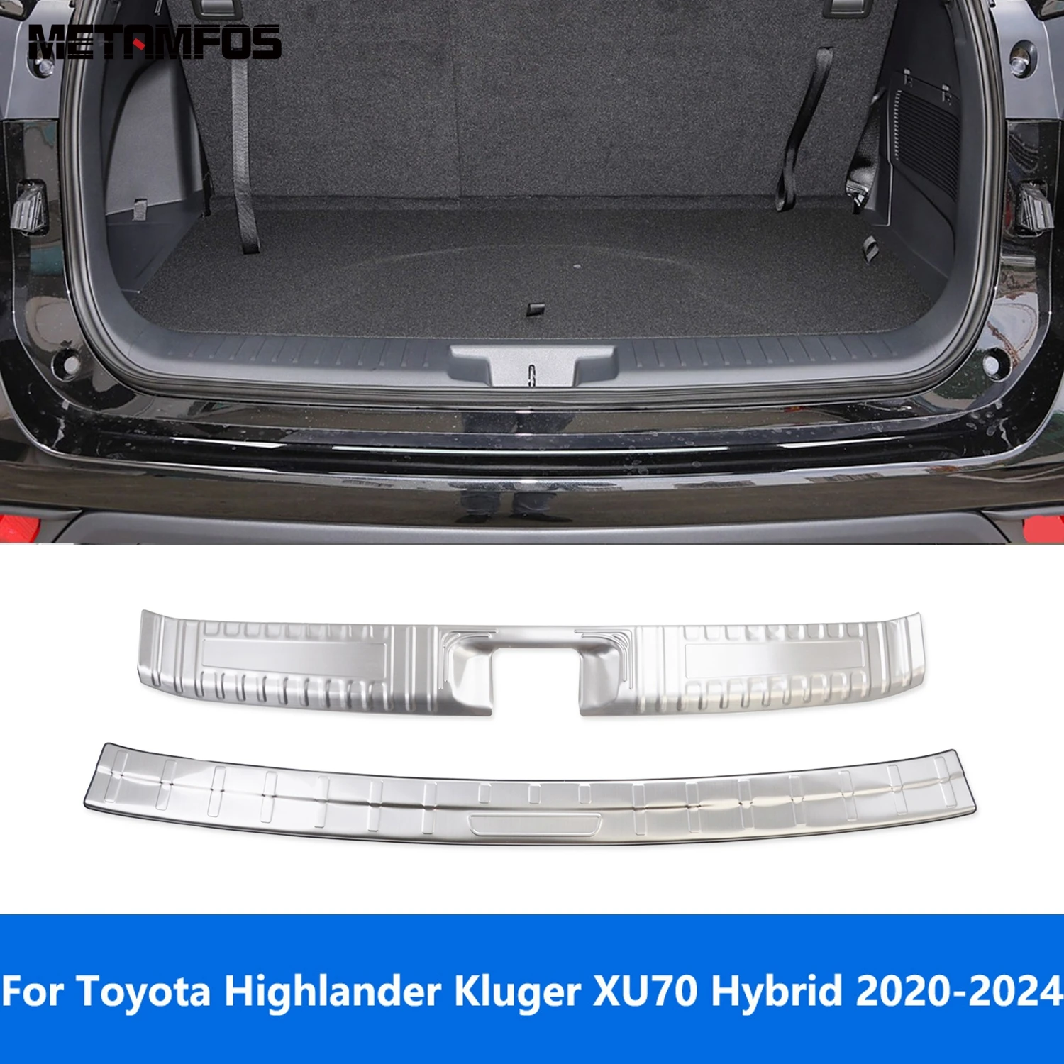 Защитная Накладка на порог заднего багажника для Toyota Highlander Kluger Hybrid 2020-2023 2024, защитная накладка на задний бампер, автомобильные аксессуары
Защитная Накладка на порог заднего багажника для Toyota Highlander Kluger Hybrid 2020-2023 2024, защитная накладка на задний бампер, автомобильные аксессуары