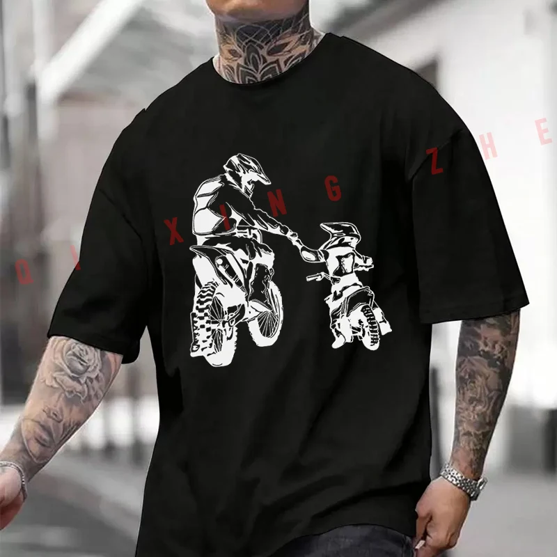 Dad And Son Funny Motorcycle Graphic T-Shirt Moto Cotton Cute Men Clothes Plain Summer Casual Short Sleeve Round Neck T Shirts
Dad And Son Funny Motorcycle Graphic T-Shirt Moto Cotton Cute Men Clothes Plain Summer Casual Short Sleeve Round Neck T Shirts