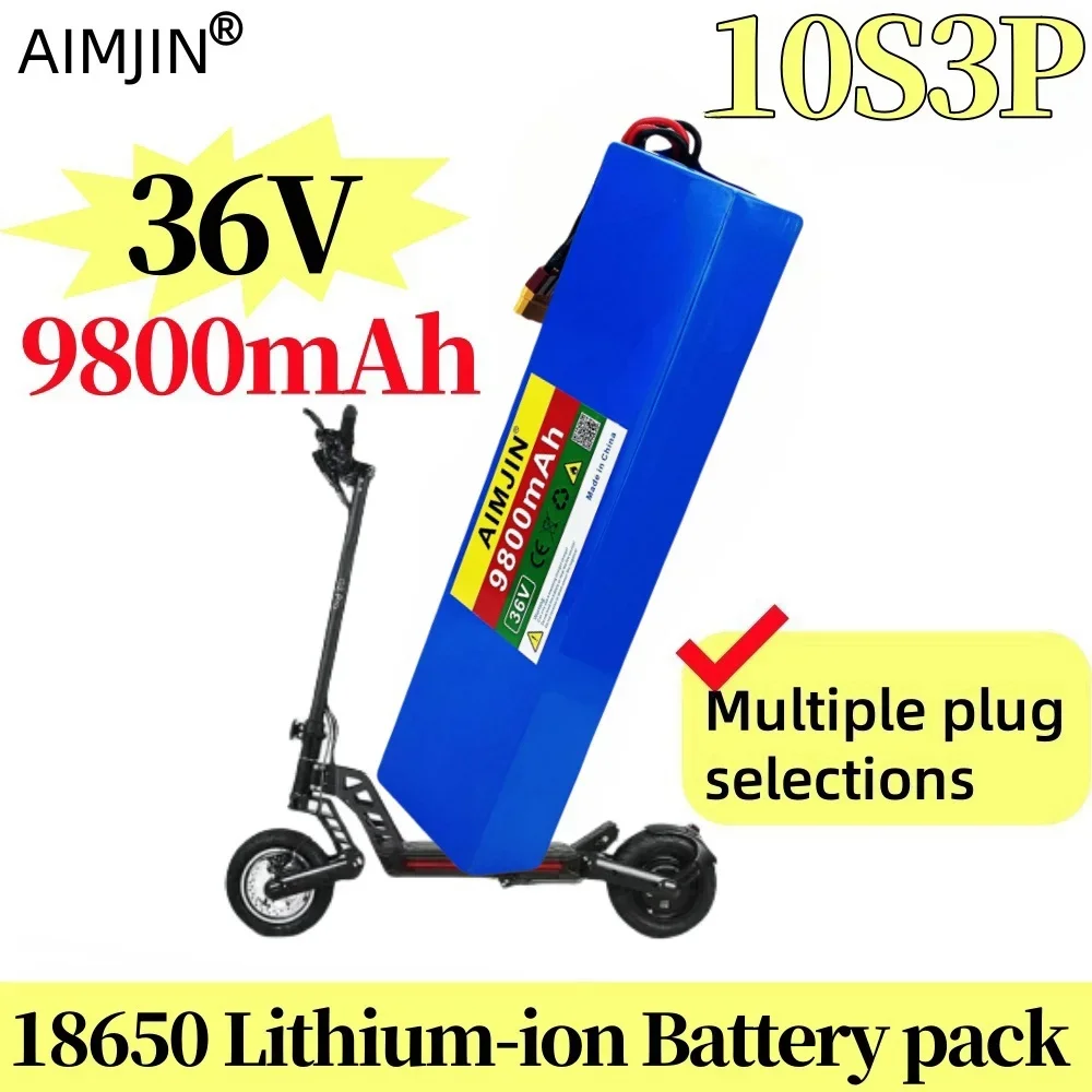 10S3P 36V 9800mAh 18650 Lithium ion Rechargeable with BMS,Suitable for Kugoo And Scooter Electric Batteries
10S3P 36V 9800mAh 18650 Lithium ion Rechargeable with BMS,Suitable for Kugoo And Scooter Electric Batteries