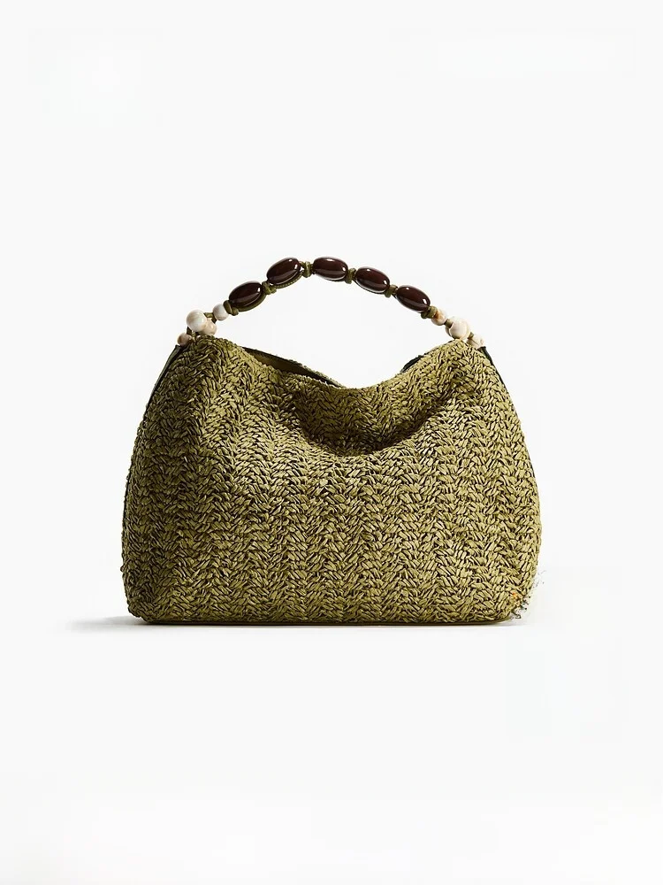 H&M 2026 Summer New Women's Straw Woven Single Shoulder Bag Classic Fashionable Ladies Handbag Elegant Tote Bag
H&M 2026 Summer New Women's Straw Woven Single Shoulder Bag Classic Fashionable Ladies Handbag Elegant Tote Bag