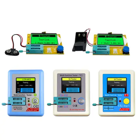 High Quality Brand New LCR-T4 MF9 TC1 T7 T10H ESR Meter Transistor Tester Diode Triode Capacitance SCR Inductance with Test Took