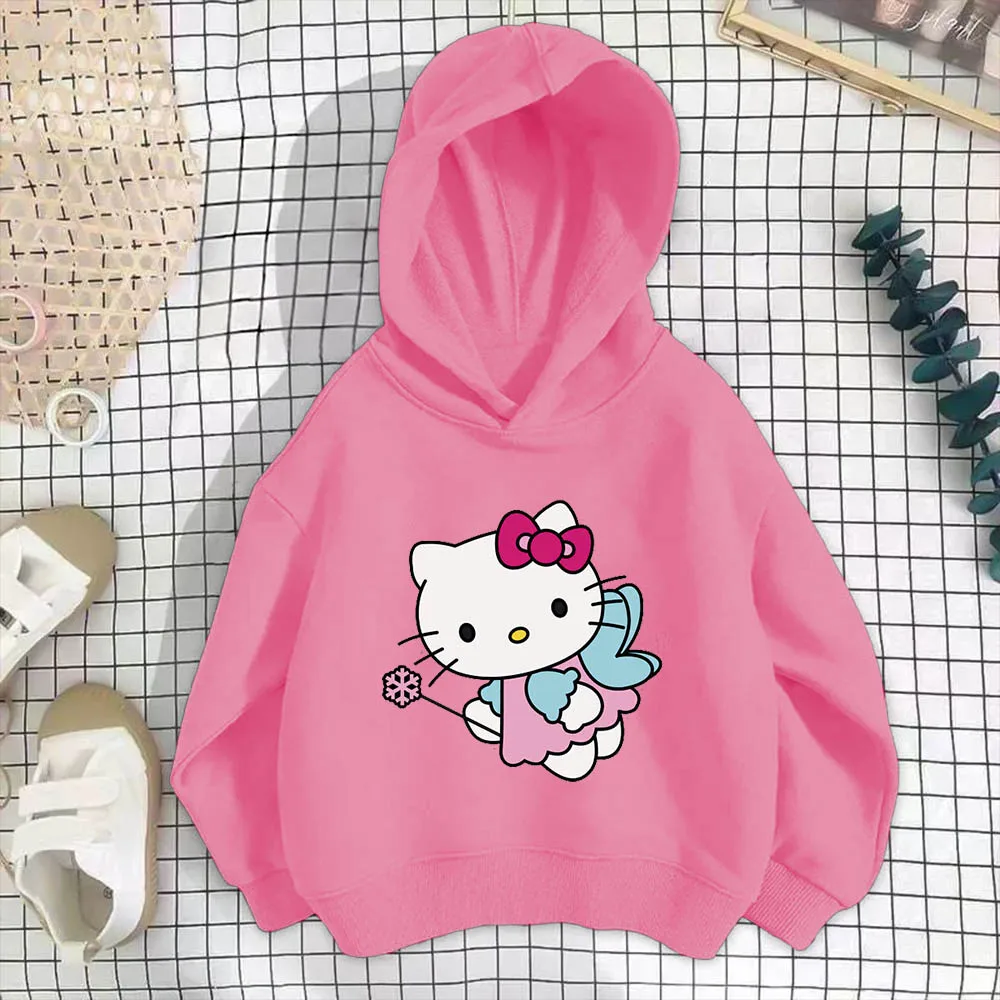 Cartoon Hello Kitty Fun Children's Hoodie Casual Comfortable Top Children's Long Sleeve Autumn/Winter Season Fashion Thin Style
Cartoon Hello Kitty Fun Children's Hoodie Casual Comfortable Top Children's Long Sleeve Autumn/Winter Season Fashion Thin Style