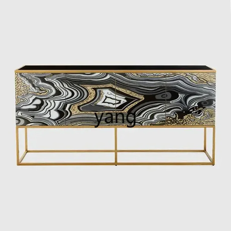 CX American minimalist modern entrance abstract hand-painted side cabinet
CX American minimalist modern entrance abstract hand-painted side cabinet