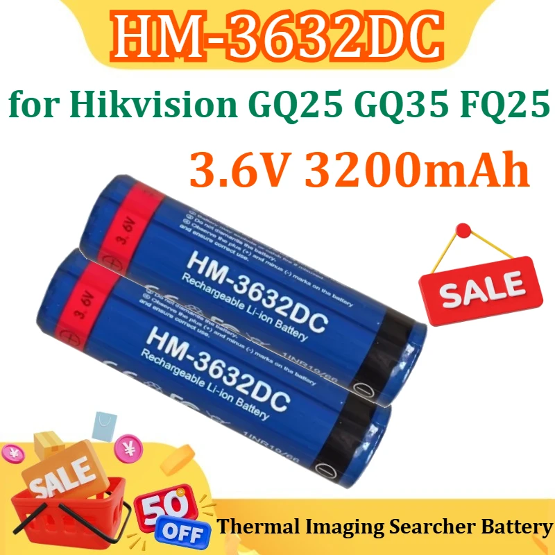 New for Hikvision HM-3632DC GQ2535FQ25E21 3.6V 3200mAh Thermal Imaging Searcher Battery
New for Hikvision HM-3632DC GQ2535FQ25E21 3.6V 3200mAh Thermal Imaging Searcher Battery
