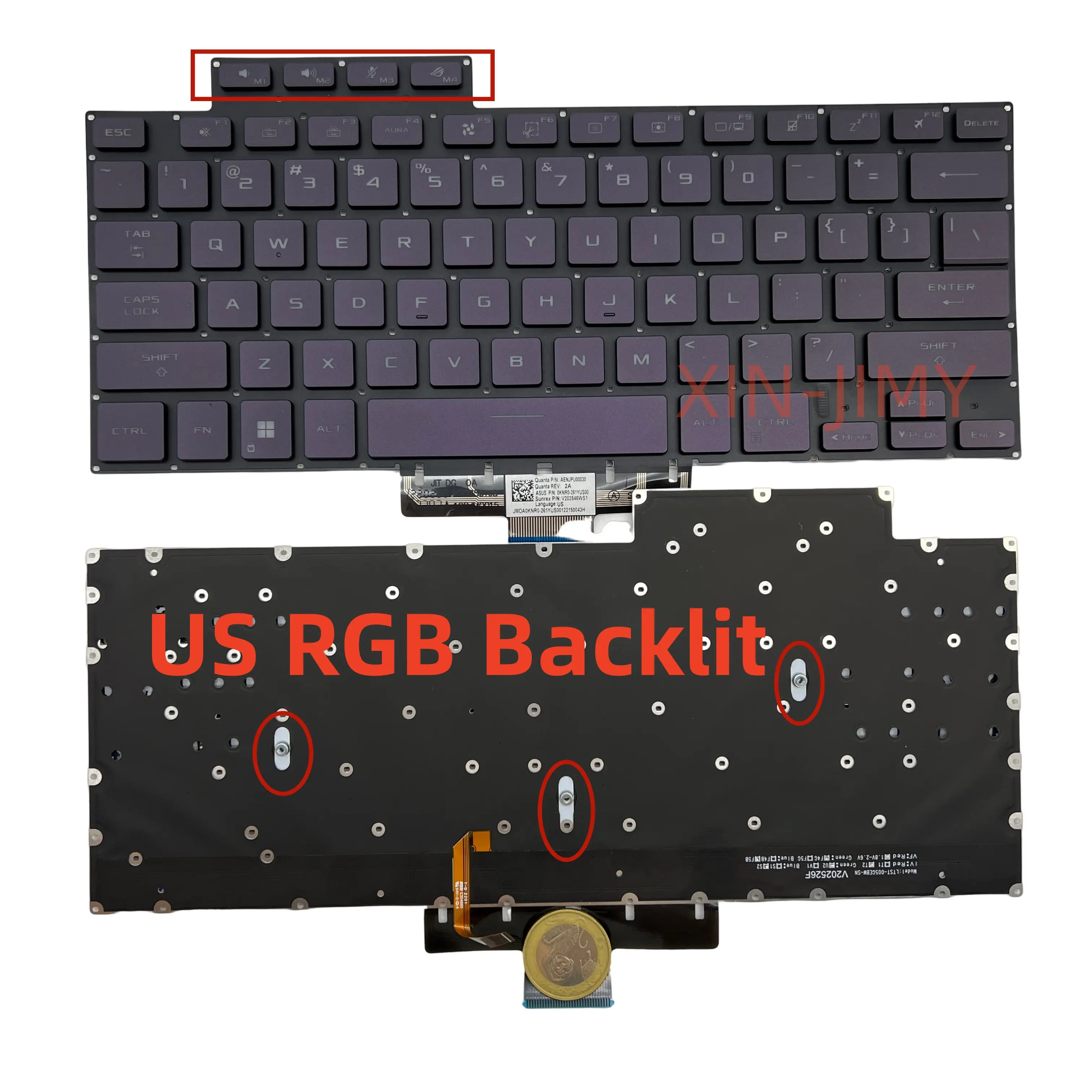 US Layout Purple RGB Backlit Laptop Keyboard For Asus Zephyrus G15 GA503Q GA503QR GA503QS M16 GU603H
US Layout Purple RGB Backlit Laptop Keyboard For Asus Zephyrus G15 GA503Q GA503QR GA503QS M16 GU603H