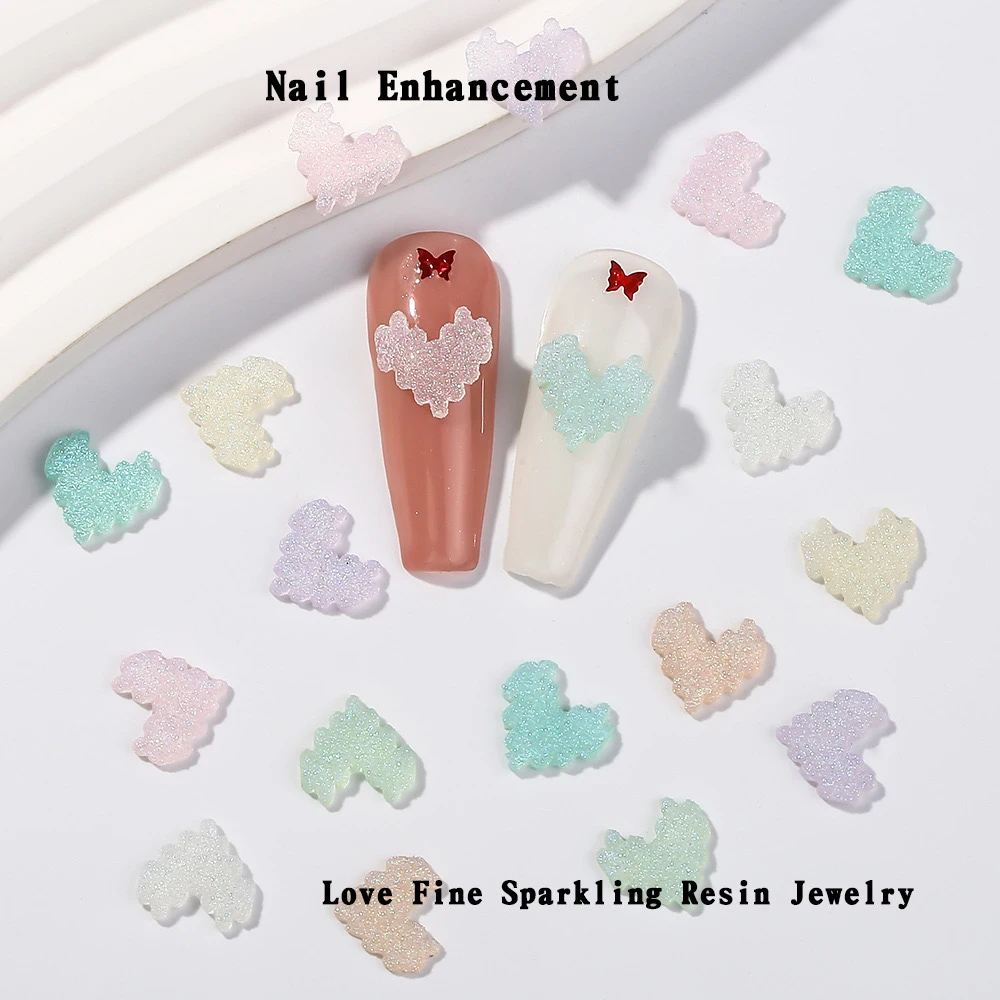 10pcs/bag Trendy Transparent Resin Love Heart Nail Jewelry Press On Nails Charms Cute Manicure Accessories Decoration DIY Salon
10pcs/bag Trendy Transparent Resin Love Heart Nail Jewelry Press On Nails Charms Cute Manicure Accessories Decoration DIY Salon