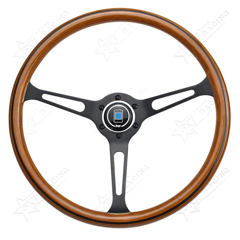 15 Inch 380mm 15inch PCD 70mm Classic Vintage Black Spoke Real Wood ND Steering Wheel with Logo
15 Inch 380mm 15inch PCD 70mm Classic Vintage Black Spoke Real Wood ND Steering Wheel with Logo