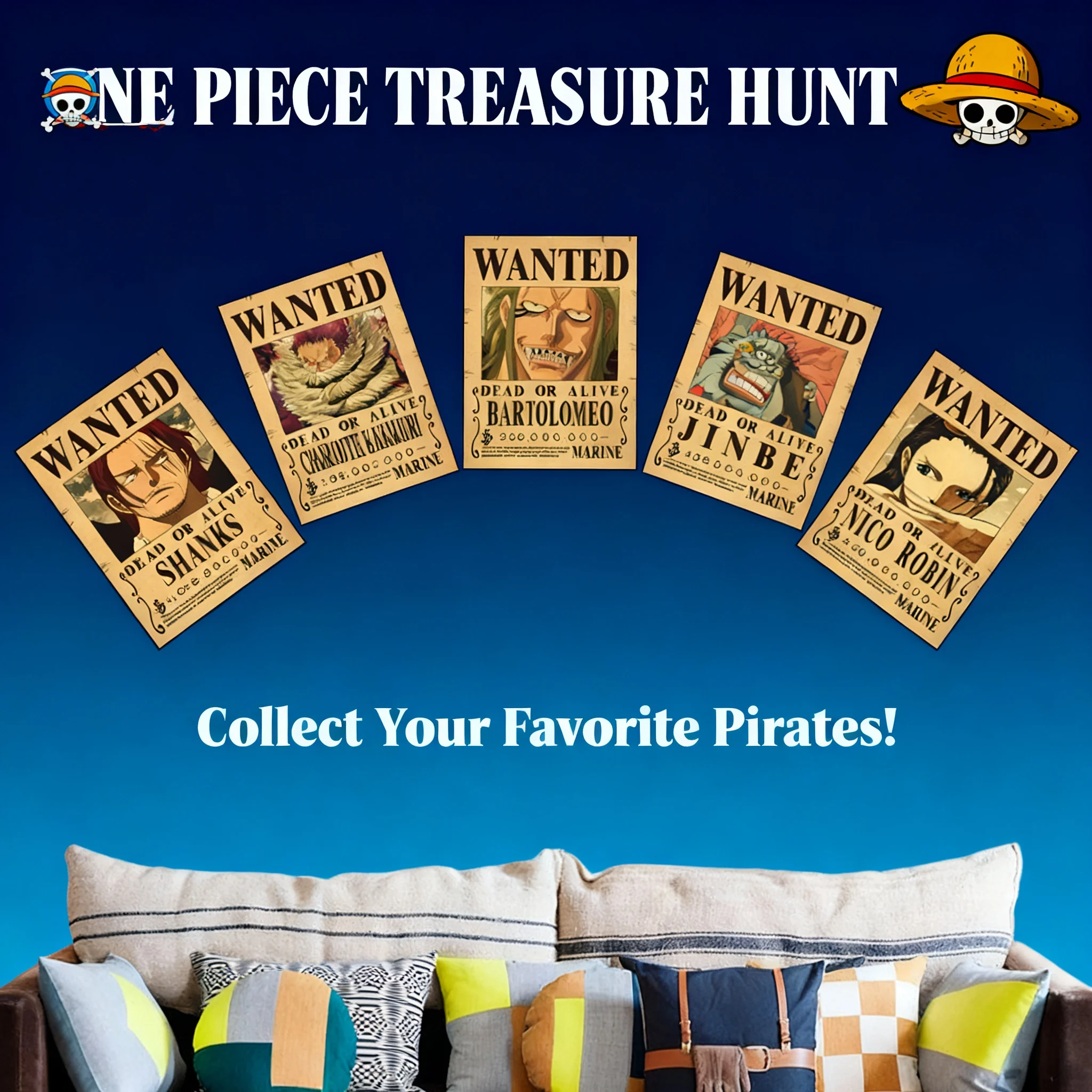 One Piece Anime Luffy Wanted Poster Vintage Canvas Wall Art Japanese Comic Painting Home Decor Mural Figures Cuadros Decoracion
One Piece Anime Luffy Wanted Poster Vintage Canvas Wall Art Japanese Comic Painting Home Decor Mural Figures Cuadros Decoracion