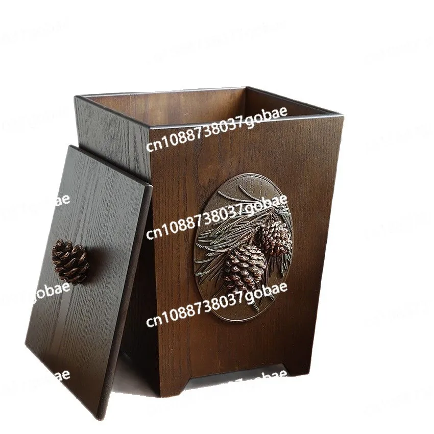 Wood new Chinese style living room kitchen bedroom bathroom with cover trash basket
Wood new Chinese style living room kitchen bedroom bathroom with cover trash basket