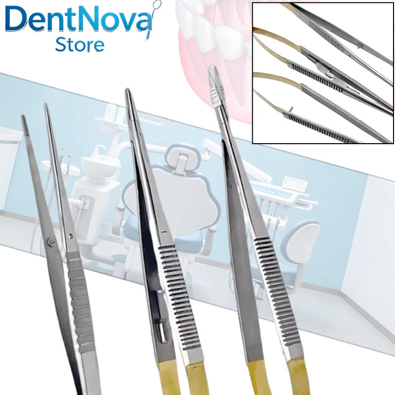18cm Dental Castroviejo Castroviejo Scissors Tungsten Carbure Micro Surgery Forceps Oral Tool Kit
18cm Dental Castroviejo Castroviejo Scissors Tungsten Carbure Micro Surgery Forceps Oral Tool Kit