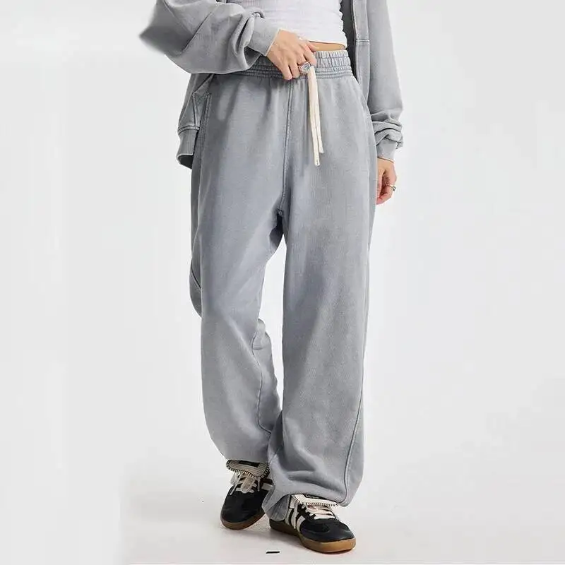 New Trendy Men's Fashion Sweatpants Elastic Waist Solid Color Straight Pants 2026 Autumn Cotton Men Washed Batik 9XPAP2
New Trendy Men's Fashion Sweatpants Elastic Waist Solid Color Straight Pants 2026 Autumn Cotton Men Washed Batik 9XPAP2