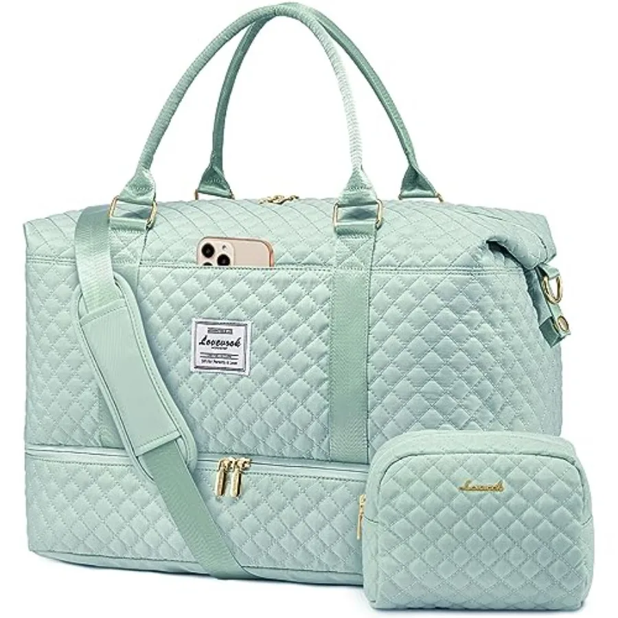 LOVEVOOK Travel Duffle Bag, Weekender Bags for Women with Shoe Compartment Carry on Overnight Bag with Toiletry Bag, Gym Duffel
LOVEVOOK Travel Duffle Bag, Weekender Bags for Women with Shoe Compartment Carry on Overnight Bag with Toiletry Bag, Gym Duffel