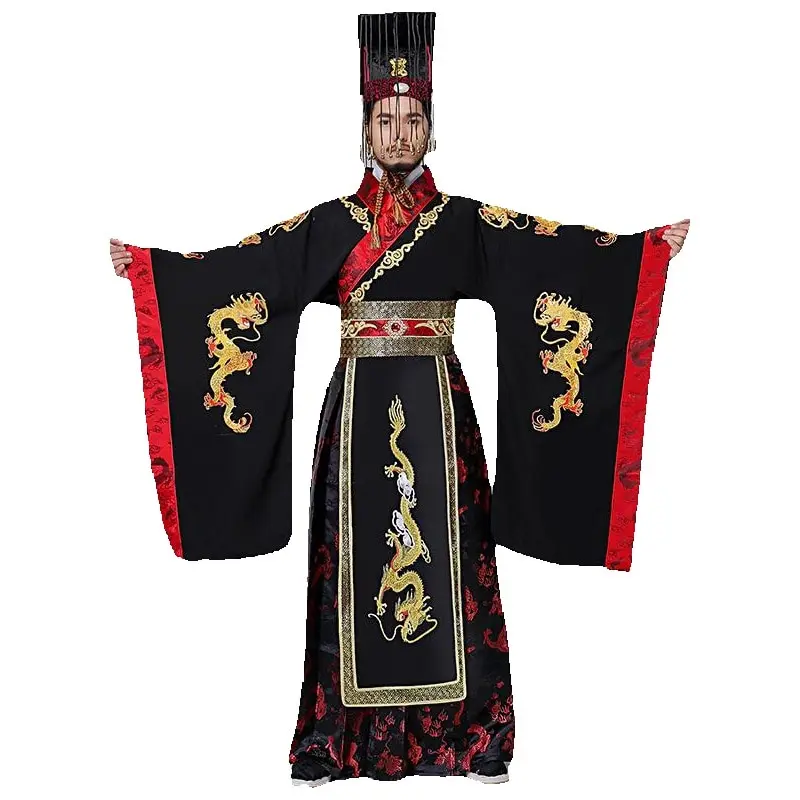 Traditional ancient Chinese Hanfu men TV Play Male Emperor Costume Dragon embroidery gown the Qin Dynasty Imperial dress
Traditional ancient Chinese Hanfu men TV Play Male Emperor Costume Dragon embroidery gown the Qin Dynasty Imperial dress