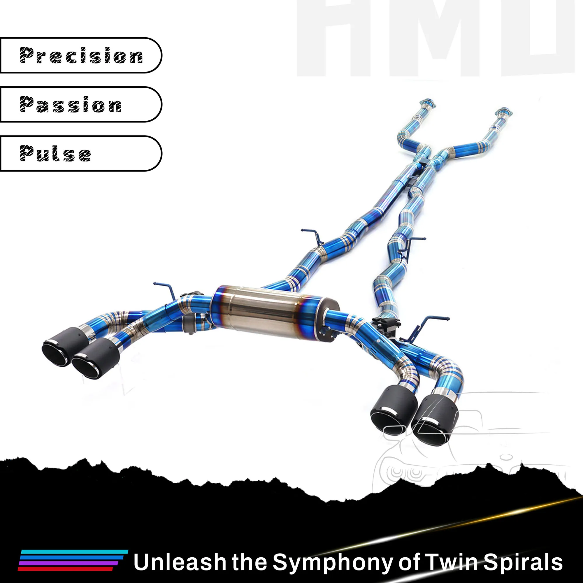 For BMW M5 G90 G99 HMD Special Performance Exhaust System Exhaust Valve Cat Harness with Remote Control
For BMW M5 G90 G99 HMD Special Performance Exhaust System Exhaust Valve Cat Harness with Remote Control
