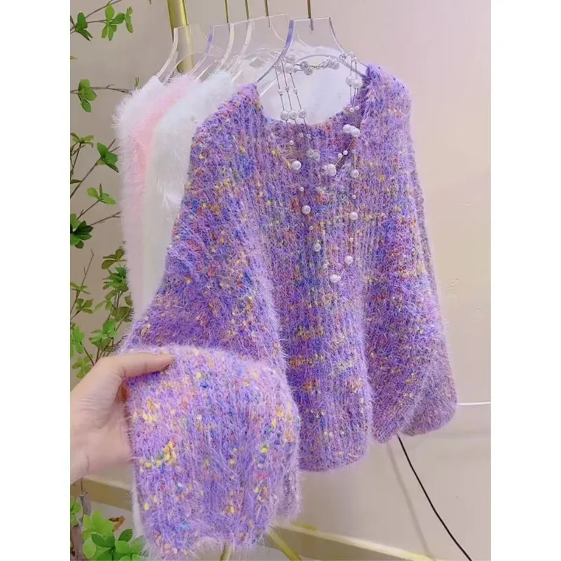 Spring and Autumn New Polka Dot Laid-back Pullover Sweater Autumn Winter Soft Long-sleeved Knitted Sweater for Women Stylish Top
Spring and Autumn New Polka Dot Laid-back Pullover Sweater Autumn Winter Soft Long-sleeved Knitted Sweater for Women Stylish Top