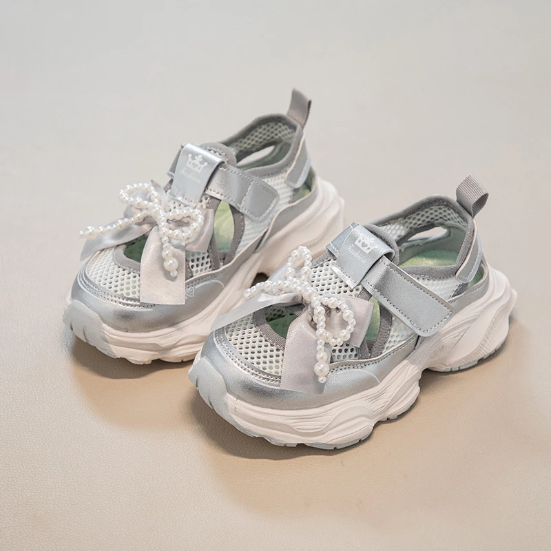 Summer Quick-Dry Mesh Sports Sandals for Girls with Cute Beading Bowtie Non-Slip Soft Sole Toddler Sneakers School Outdoor Shoes
Summer Quick-Dry Mesh Sports Sandals for Girls with Cute Beading Bowtie Non-Slip Soft Sole Toddler Sneakers School Outdoor Shoes