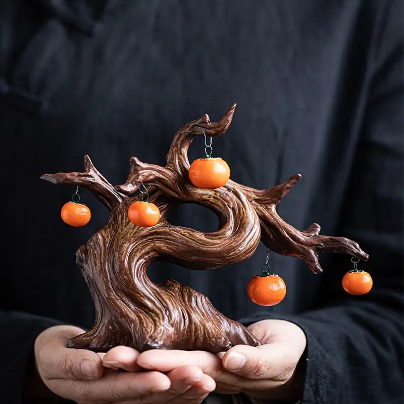 Zen Style Persimmon Ceramic Tea Pet Tea Pet Decor for Tea Ceremony Accessories Chinese Style Desk Ornament Home Office
Zen Style Persimmon Ceramic Tea Pet Tea Pet Decor for Tea Ceremony Accessories Chinese Style Desk Ornament Home Office