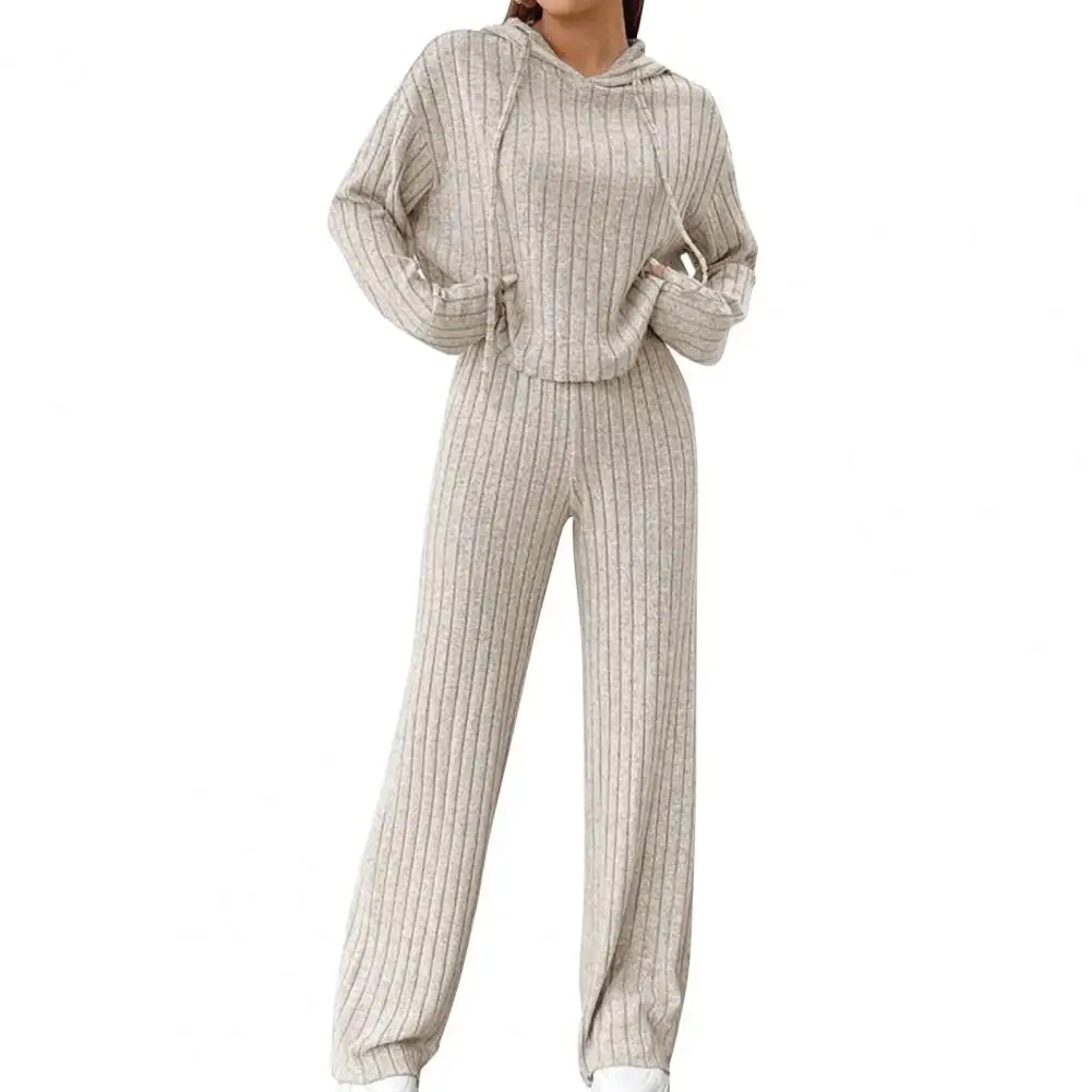 Fashion Casual Long Sleeved Hoodie Women's Suit Winter New Loose Wide Leg Pants Female Elegant Office 2 Piece Set
Fashion Casual Long Sleeved Hoodie Women's Suit Winter New Loose Wide Leg Pants Female Elegant Office 2 Piece Set
