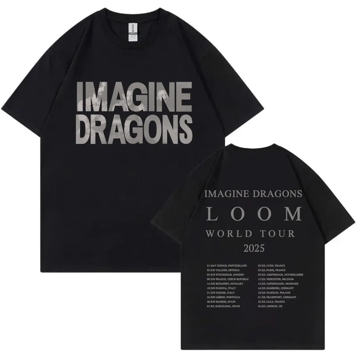 Imagine Dragons Loom World Tour 2025 Print Hoodie Rock Hip Hop Vintage Short Sleeve T-shirts Men Women Casual Fashion T-shirt 
Imagine Dragons Loom World Tour 2025 Print Hoodie Rock Hip Hop Vintage Short Sleeve T-shirts Men Women Casual Fashion T-shirt