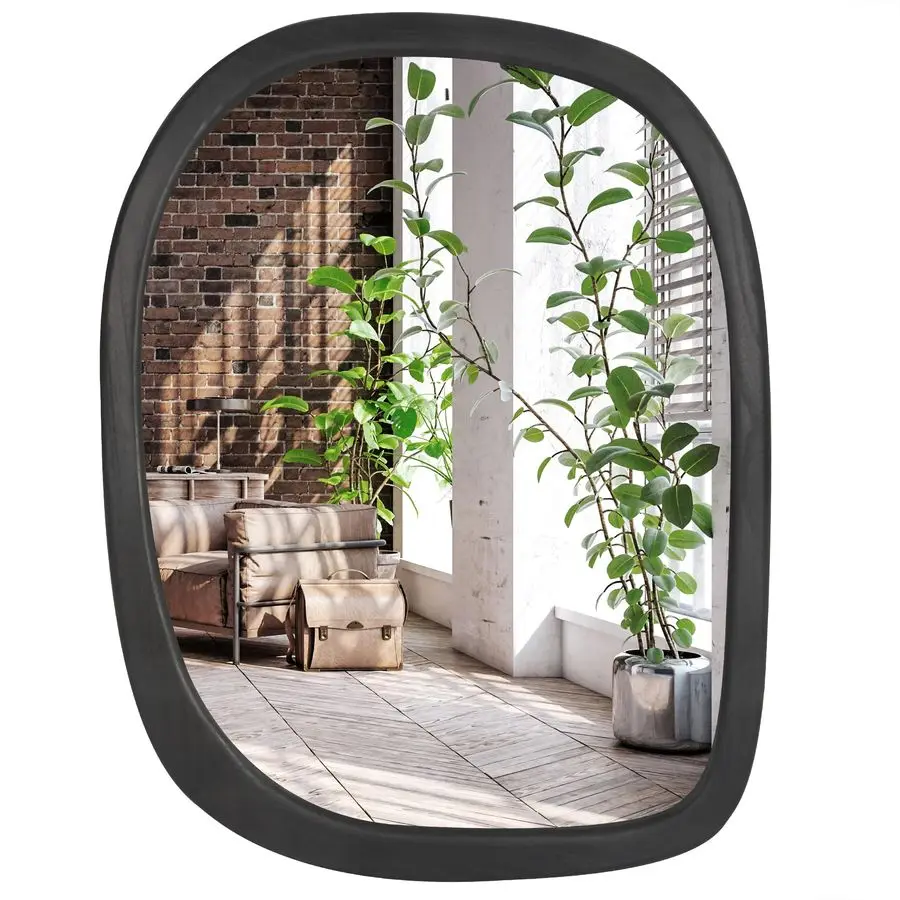 22x28 Asymmetrical Wall Mirror Hanging Mirrors with Durable Frame Modern Mirror for Bathroom, Bedroom, Living Room Mirrors for W
22x28 Asymmetrical Wall Mirror Hanging Mirrors with Durable Frame Modern Mirror for Bathroom, Bedroom, Living Room Mirrors for W