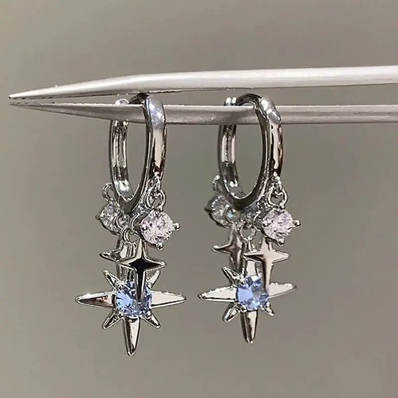 Silver Star & Opal Heart Hoop Earring for Women, Punk Cute Adjustable Earrings for Daily Wear, Hypoallergenic Party Gift Jewelry
Silver Star & Opal Heart Hoop Earring for Women, Punk Cute Adjustable Earrings for Daily Wear, Hypoallergenic Party Gift Jewelry