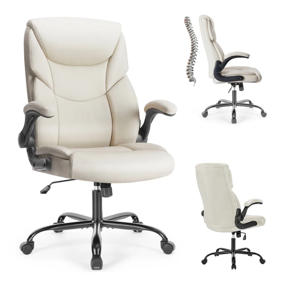 Executive Office PU Leather Desk Chair High Back Flip-Up Armrest Adjustable Ergonomic Home Office Chair
Executive Office PU Leather Desk Chair High Back Flip-Up Armrest Adjustable Ergonomic Home Office Chair