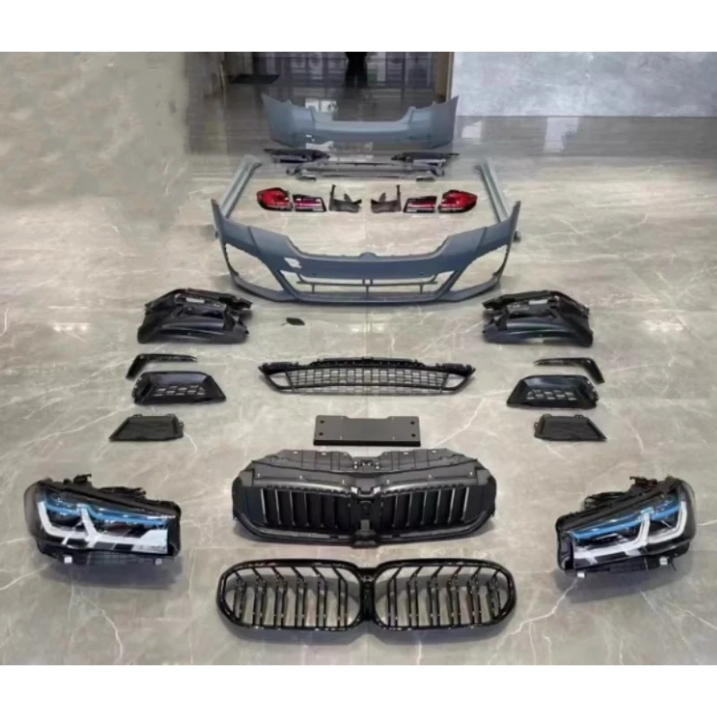 For G30 G38 18-20 Modified to 21-23 Front Rear Bumper Headlight Side Skirts Car Body Kit
For G30 G38 18-20 Modified to 21-23 Front Rear Bumper Headlight Side Skirts Car Body Kit