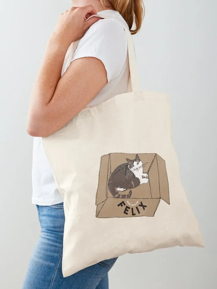 FELIX IN A BOX Tote Bag shopping bag logo Canvas bag for women shopper bags
FELIX IN A BOX Tote Bag shopping bag logo Canvas bag for women shopper bags