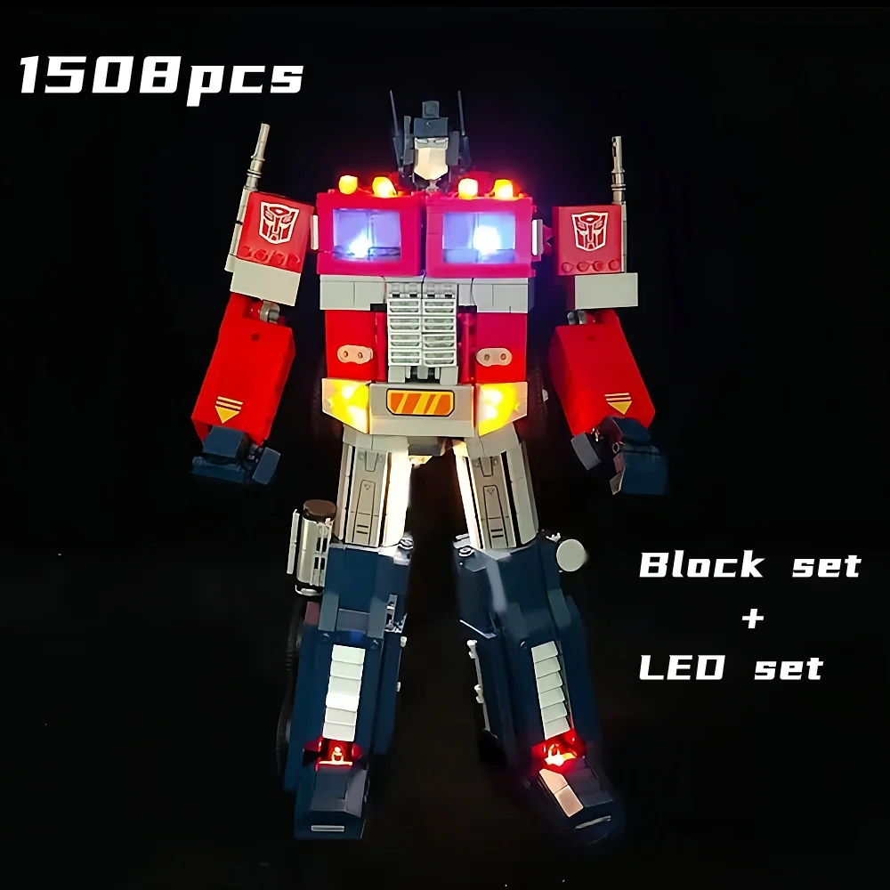 1580PCS Creative 2 Type Optimusprime Truck Auto Robot Building Blocks 10302 MOC Construction Bricks Toys Gifts For Children Kids
1580PCS Creative 2 Type Optimusprime Truck Auto Robot Building Blocks 10302 MOC Construction Bricks Toys Gifts For Children Kids