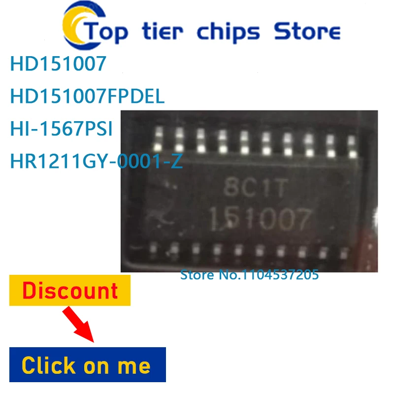 1-10 шт./лот HD151007 HD151007FPDEL HI-1567PSI HR1211GY-0001-Z SOP 100% НОВЫЙ
1-10 шт./лот HD151007 HD151007FPDEL HI-1567PSI HR1211GY-0001-Z SOP 100% НОВЫЙ