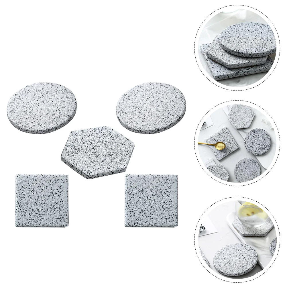 5Pcs Simple Design Waterproof Granite Coasters Anti Stain Desk Protection for Everyday Use Cup Mat Desktop Cup Mat
5Pcs Simple Design Waterproof Granite Coasters Anti Stain Desk Protection for Everyday Use Cup Mat Desktop Cup Mat