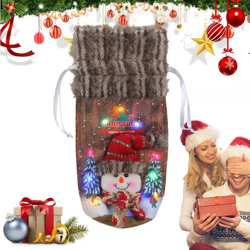 Christmas Wine Bottle Clothes Plush Wine Bottle Sleeves Light-up Christmas Bottle Basket Decorative Christmas Bottle Dress For
Christmas Wine Bottle Clothes Plush Wine Bottle Sleeves Light-up Christmas Bottle Basket Decorative Christmas Bottle Dress For