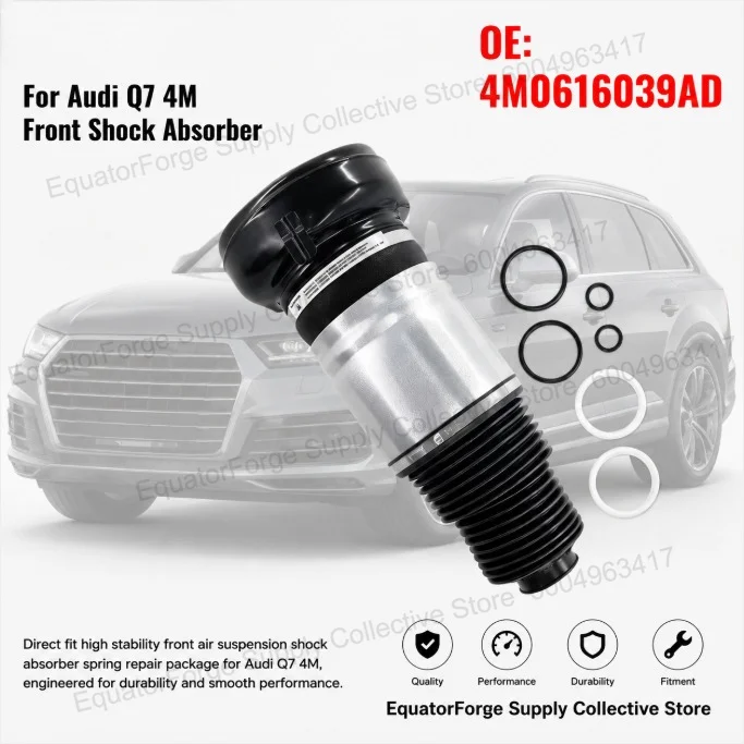 Direct Fit High Stability Front Air Suspension Shock Absorber Spring Repair Package for Audi Q7 4M - OE 4M0616039AD
Direct Fit High Stability Front Air Suspension Shock Absorber Spring Repair Package for Audi Q7 4M - OE 4M0616039AD