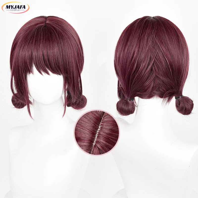 Nina Iseri Cosplay Wig Anime Dark Rose Red Short With Buns Heat Resistant Synthetic Hair Halloween Party Wigs + Wig Cap
Nina Iseri Cosplay Wig Anime Dark Rose Red Short With Buns Heat Resistant Synthetic Hair Halloween Party Wigs + Wig Cap