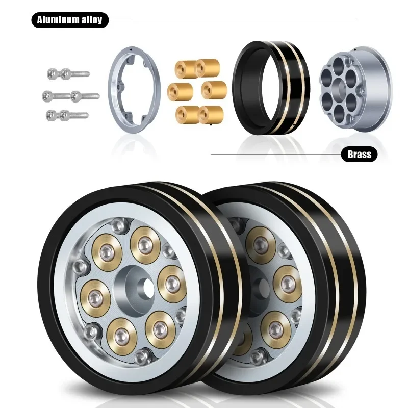 1.1 Inch Brass Weighted Wheels for SCX24 TRX4M FCX24 1/24 1/18 RC Cars –Durable and Heavy-Duty Wheel Rims for Enhanced Stability
1.1 Inch Brass Weighted Wheels for SCX24 TRX4M FCX24 1/24 1/18 RC Cars –Durable and Heavy-Duty Wheel Rims for Enhanced Stability