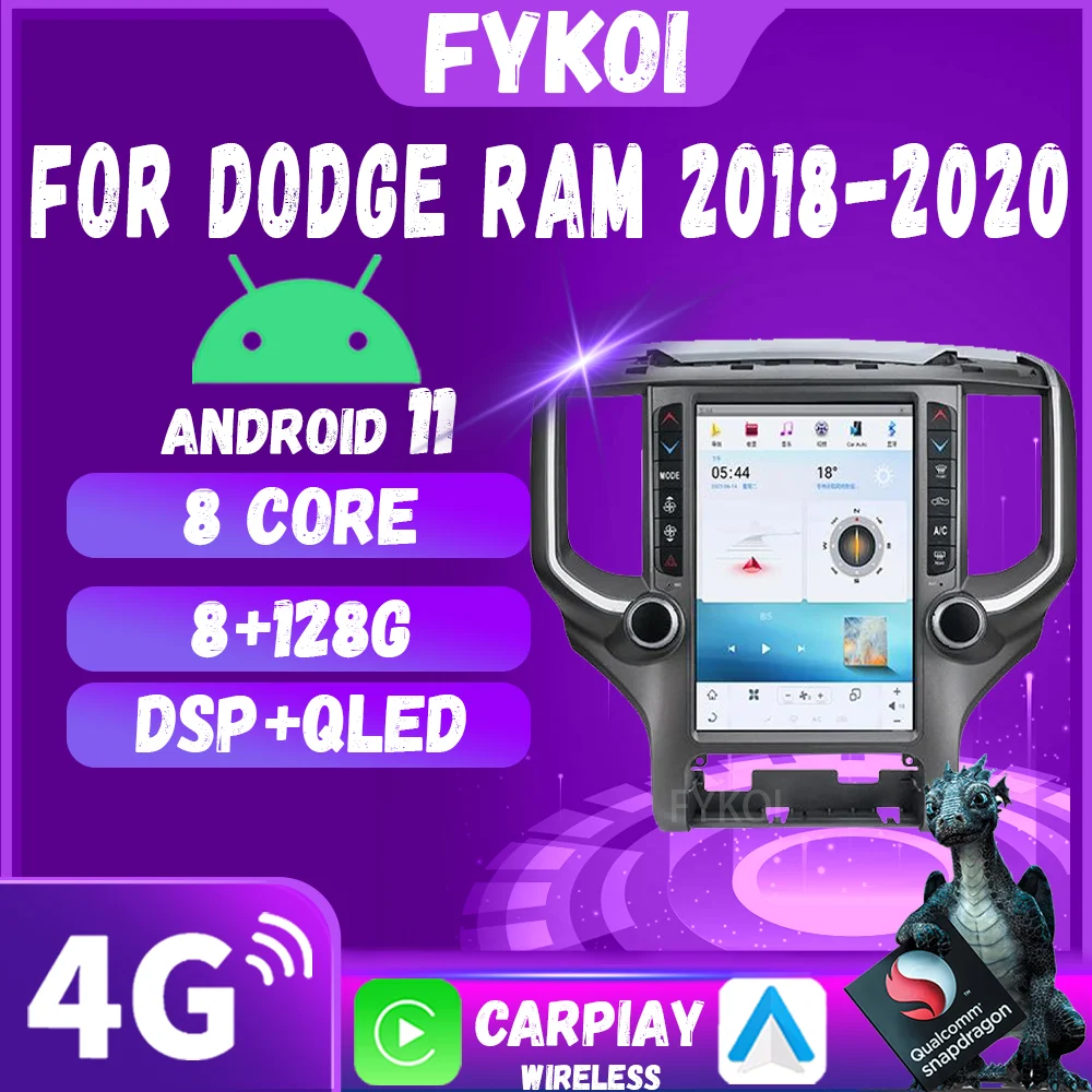 Автомобильный радиоприемник для Dodge Ram 2018-2020 Android автомобильный мультимедийный CarPlay Тесла стиль GPS Bluetooth 4G WIFI стерео навигация
Автомобильный радиоприемник для Dodge Ram 2018-2020 Android автомобильный мультимедийный CarPlay Тесла стиль GPS Bluetooth 4G WIFI стерео навигация