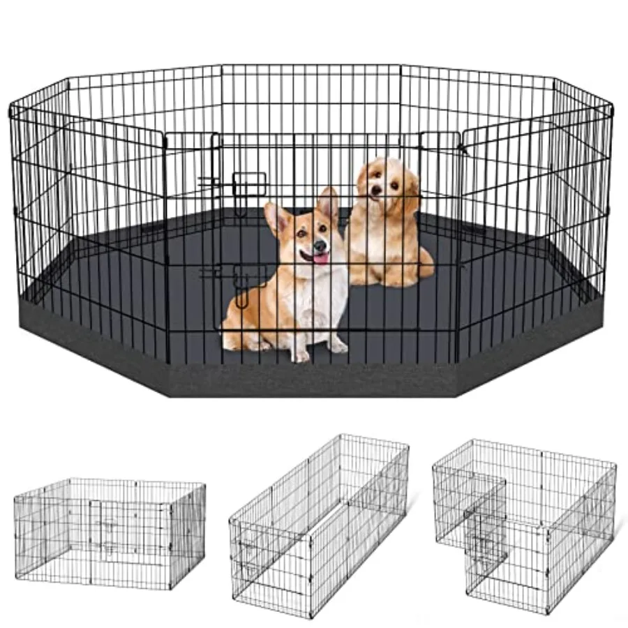 Dog Pen Pet Playpen Dog Fence Indoor Foldable Metal Wire Exercise Puppy Play Yard Pet Enclosure Indoor Outdoor 8 Panels 24 Inch
Dog Pen Pet Playpen Dog Fence Indoor Foldable Metal Wire Exercise Puppy Play Yard Pet Enclosure Indoor Outdoor 8 Panels 24 Inch