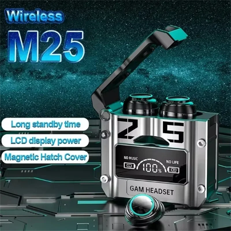 M25 TWS Wireless Headphones Earphones Bluetooth Earbuds Touch Control Noise Reduction Stereo Waterproof Earbuds Headset
M25 TWS Wireless Headphones Earphones Bluetooth Earbuds Touch Control Noise Reduction Stereo Waterproof Earbuds Headset