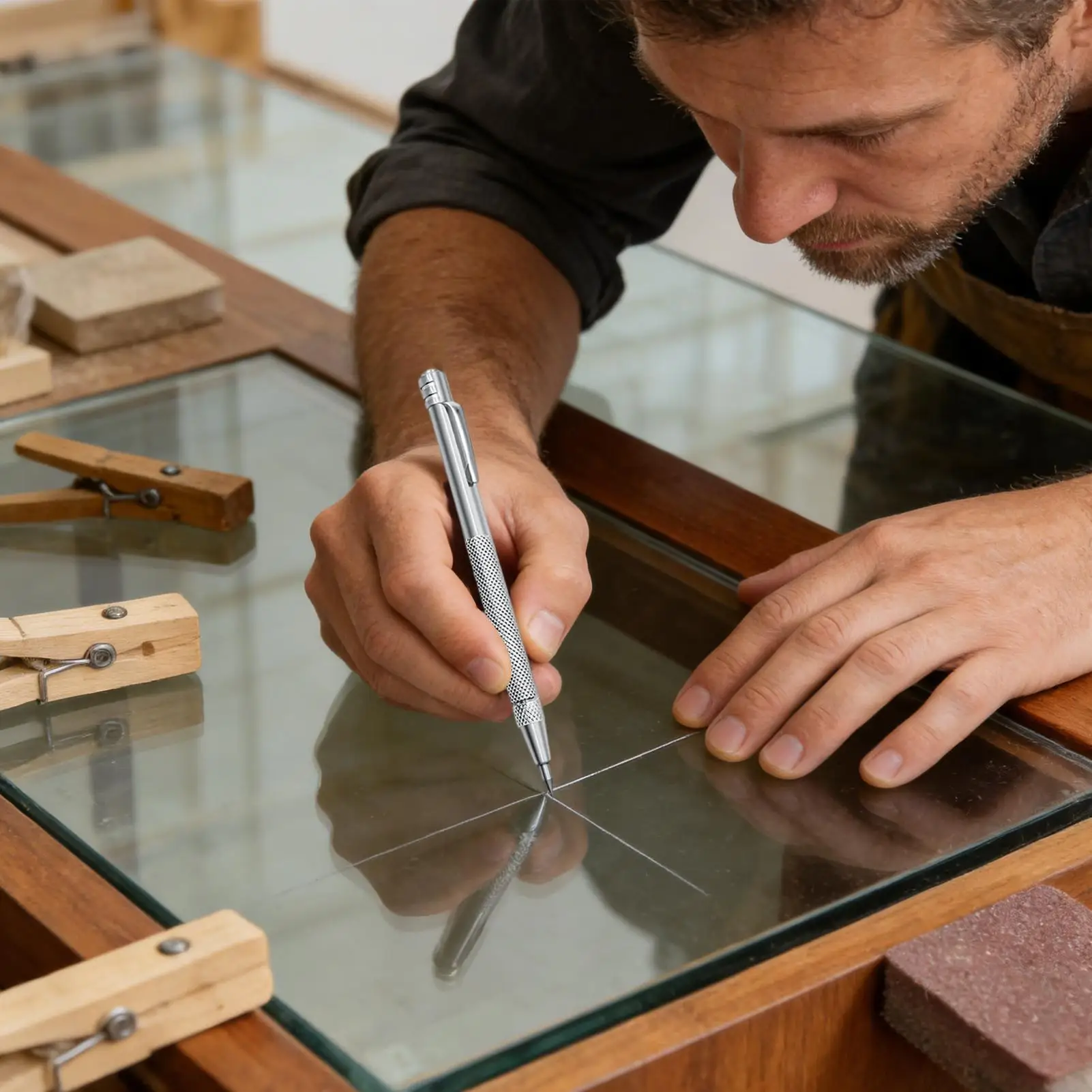 Маркер для плотников, 2 шт., инструмент для разметки в строительстве, с 10 сменными наконечниками, нескользящая резиновая ручка, металлический маркер для керамической плитки
Маркер для плотников, 2 шт., инструмент для разметки в строительстве, с 10 сменными наконечниками, нескользящая резиновая ручка, металлический маркер для керамической плитки